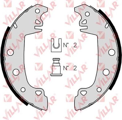 Villar 629.0353 - Bremsbackensatz alexcarstop-ersatzteile.com