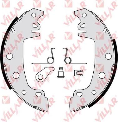 Villar 629.0357 - Bremsbackensatz alexcarstop-ersatzteile.com