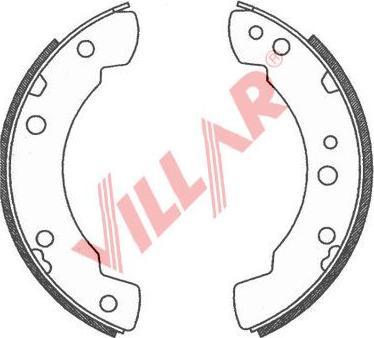 Villar 629.0725 - Bremsbackensatz alexcarstop-ersatzteile.com