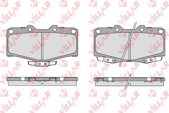 Villar 626.0058 - Bremsbelagsatz, Scheibenbremse alexcarstop-ersatzteile.com