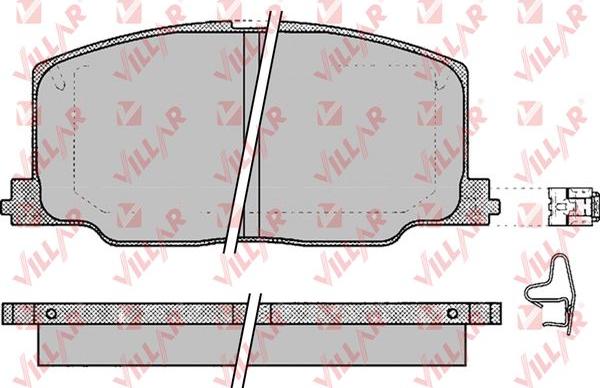 Villar 626.0068 - Bremsbelagsatz, Scheibenbremse alexcarstop-ersatzteile.com