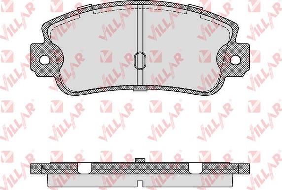 Villar 626.0106 - Bremsbelagsatz, Scheibenbremse alexcarstop-ersatzteile.com