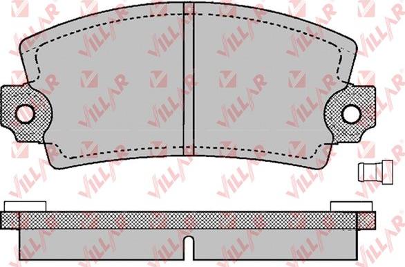 Villar 626.0129 - Bremsbelagsatz, Scheibenbremse alexcarstop-ersatzteile.com