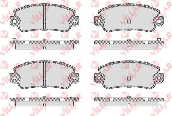 Villar 626.0128 - Bremsbelagsatz, Scheibenbremse alexcarstop-ersatzteile.com