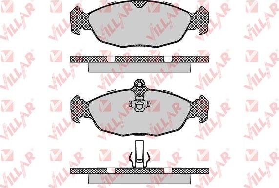 Villar 626.0895 - Bremsbelagsatz, Scheibenbremse alexcarstop-ersatzteile.com