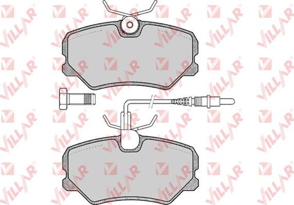 Villar 626.0293 - Bremsbelagsatz, Scheibenbremse alexcarstop-ersatzteile.com