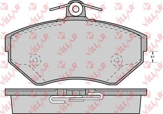 HELLA 8DB 355 018-25 - Bremsbelagsatz, Scheibenbremse alexcarstop-ersatzteile.com