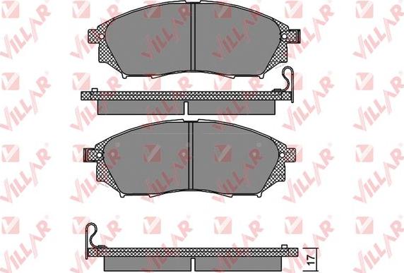 Villar 626.1406 - Bremsbelagsatz, Scheibenbremse alexcarstop-ersatzteile.com