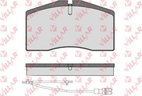 Villar 626.1585A - Bremsbelagsatz, Scheibenbremse alexcarstop-ersatzteile.com