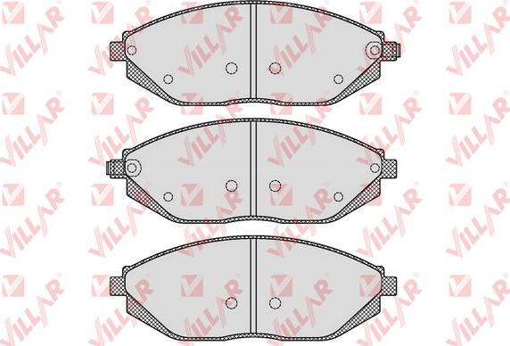 Villar 626.1629 - Bremsbelagsatz, Scheibenbremse alexcarstop-ersatzteile.com