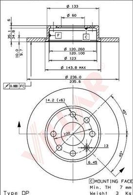 Villar 628.0483 - Bremsscheibe alexcarstop-ersatzteile.com