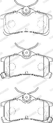 Wagner WBP24013A - Bremsbelagsatz, Scheibenbremse alexcarstop-ersatzteile.com