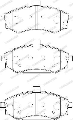 Wagner WBP24031A - Bremsbelagsatz, Scheibenbremse alexcarstop-ersatzteile.com