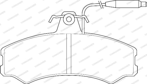 Wagner WBP20741A - Bremsbelagsatz, Scheibenbremse alexcarstop-ersatzteile.com