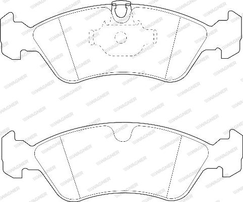 Wagner WBP21862A - Bremsbelagsatz, Scheibenbremse alexcarstop-ersatzteile.com
