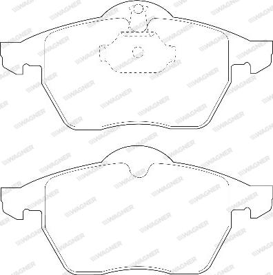 Wagner WBP21828A - Bremsbelagsatz, Scheibenbremse alexcarstop-ersatzteile.com