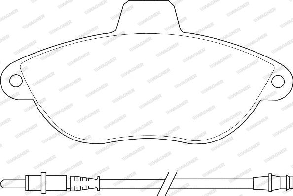 Wagner WBP23003A - Bremsbelagsatz, Scheibenbremse alexcarstop-ersatzteile.com