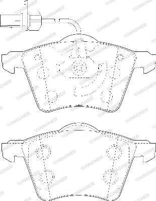 Wagner WBP23034A - Bremsbelagsatz, Scheibenbremse alexcarstop-ersatzteile.com