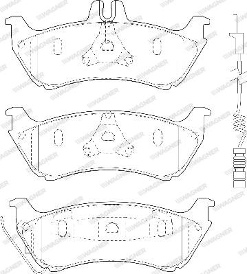 Wagner WBP23190A - Bremsbelagsatz, Scheibenbremse alexcarstop-ersatzteile.com