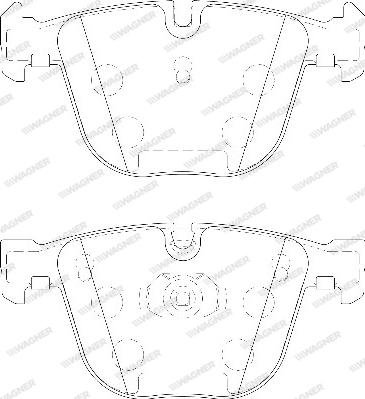 Wagner WBP23309A - Bremsbelagsatz, Scheibenbremse alexcarstop-ersatzteile.com