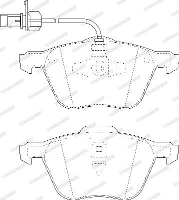 Wagner WBP23269B - Bremsbelagsatz, Scheibenbremse alexcarstop-ersatzteile.com