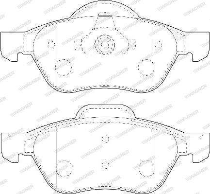 Wagner WBP23215A - Bremsbelagsatz, Scheibenbremse alexcarstop-ersatzteile.com