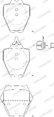 Wagner WBP23280A - Bremsbelagsatz, Scheibenbremse alexcarstop-ersatzteile.com