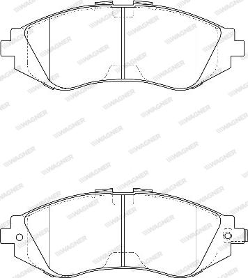 Wagner WBP23234A - Bremsbelagsatz, Scheibenbremse alexcarstop-ersatzteile.com