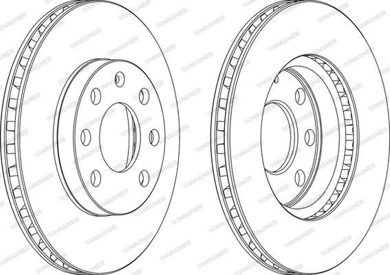 Wagner WGR0151-1 - Bremsscheibe alexcarstop-ersatzteile.com