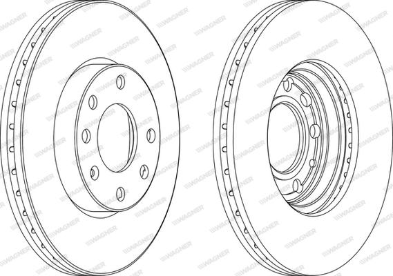 Wagner WGR1041-1 - Bremsscheibe alexcarstop-ersatzteile.com