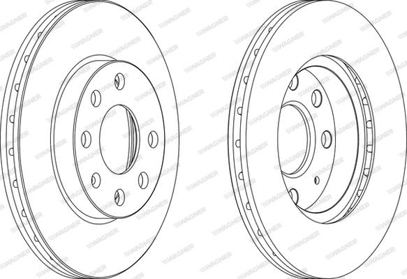 Wagner WGR1130-1 - Bremsscheibe alexcarstop-ersatzteile.com