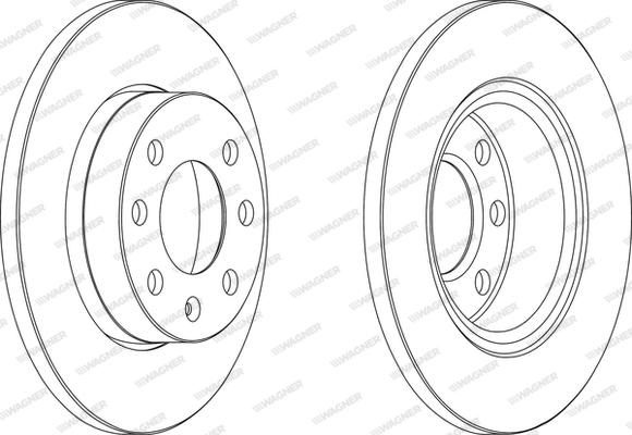 Wagner WGR1129-1 - Bremsscheibe alexcarstop-ersatzteile.com