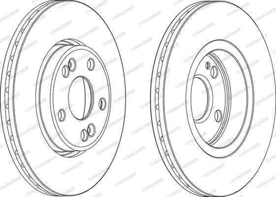 Wagner WGR1123-1 - Bremsscheibe alexcarstop-ersatzteile.com