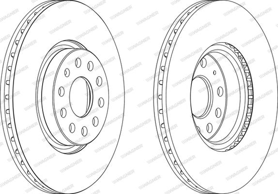 Wagner WGR1305-1 - Bremsscheibe alexcarstop-ersatzteile.com