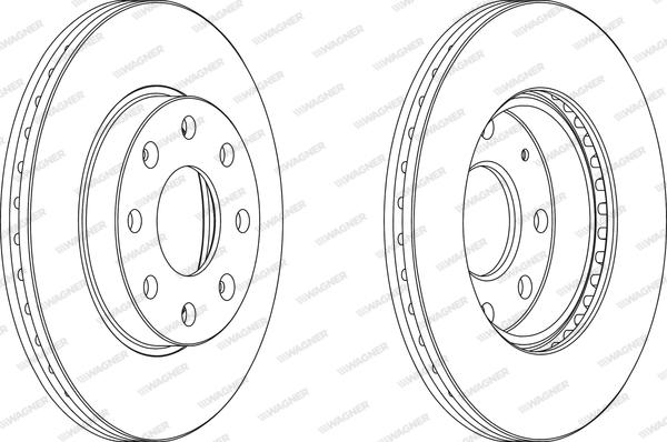 Wagner WGR1279-1 - Bremsscheibe alexcarstop-ersatzteile.com