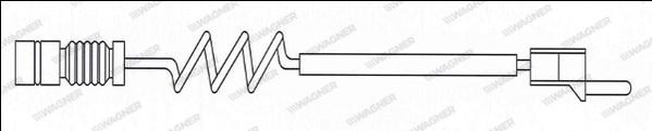 Wagner WWI326 - Warnkontakt, Bremsbelagverschleiß alexcarstop-ersatzteile.com