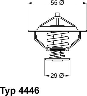 WAHLER 4446.83D - Thermostat, Kühlmittel alexcarstop-ersatzteile.com