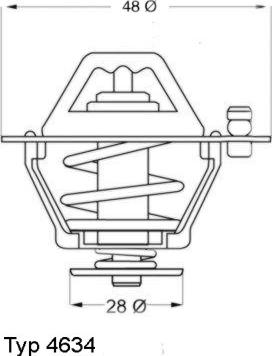 WAHLER 4634.76 - Thermostat, Kühlmittel alexcarstop-ersatzteile.com