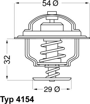 WAHLER 4154.88D - Thermostat, Kühlmittel alexcarstop-ersatzteile.com