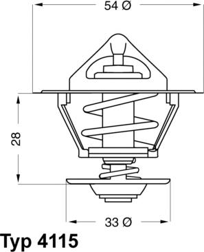 WAHLER 4115.92D - Thermostat, Kühlmittel alexcarstop-ersatzteile.com