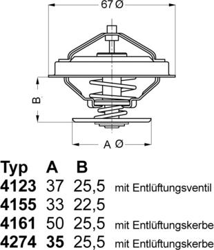 WAHLER 416183 - Thermostat, Kühlmittel alexcarstop-ersatzteile.com