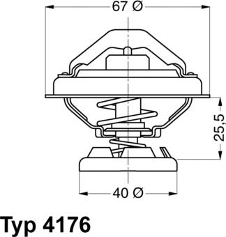 WAHLER 4176.80D - Thermostat, Kühlmittel alexcarstop-ersatzteile.com