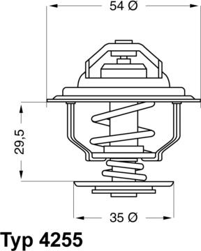 WAHLER 4255.82D - Thermostat, Kühlmittel alexcarstop-ersatzteile.com