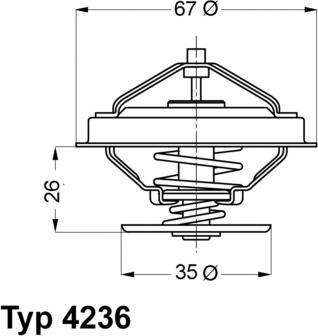 WAHLER 4236.92D - Thermostat, Kühlmittel alexcarstop-ersatzteile.com