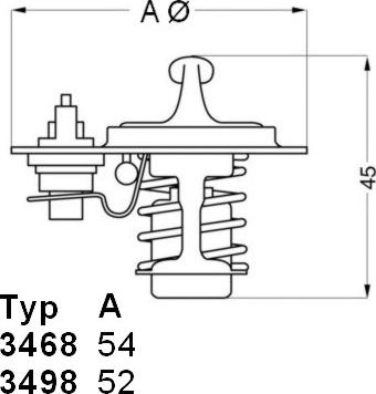 WAHLER 3498.88D - Thermostat, Kühlmittel alexcarstop-ersatzteile.com