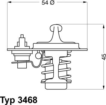 WAHLER 3468.88D - Thermostat, Kühlmittel alexcarstop-ersatzteile.com