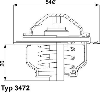 WAHLER 3472.87D - Thermostat, Kühlmittel alexcarstop-ersatzteile.com