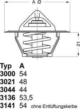 WAHLER 3136.88D50 - Thermostat, Kühlmittel alexcarstop-ersatzteile.com