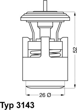 WAHLER 3143.87D - Thermostat, Kühlmittel alexcarstop-ersatzteile.com