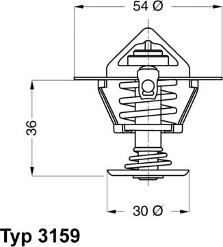 WAHLER 3159.82D - Thermostat, Kühlmittel alexcarstop-ersatzteile.com